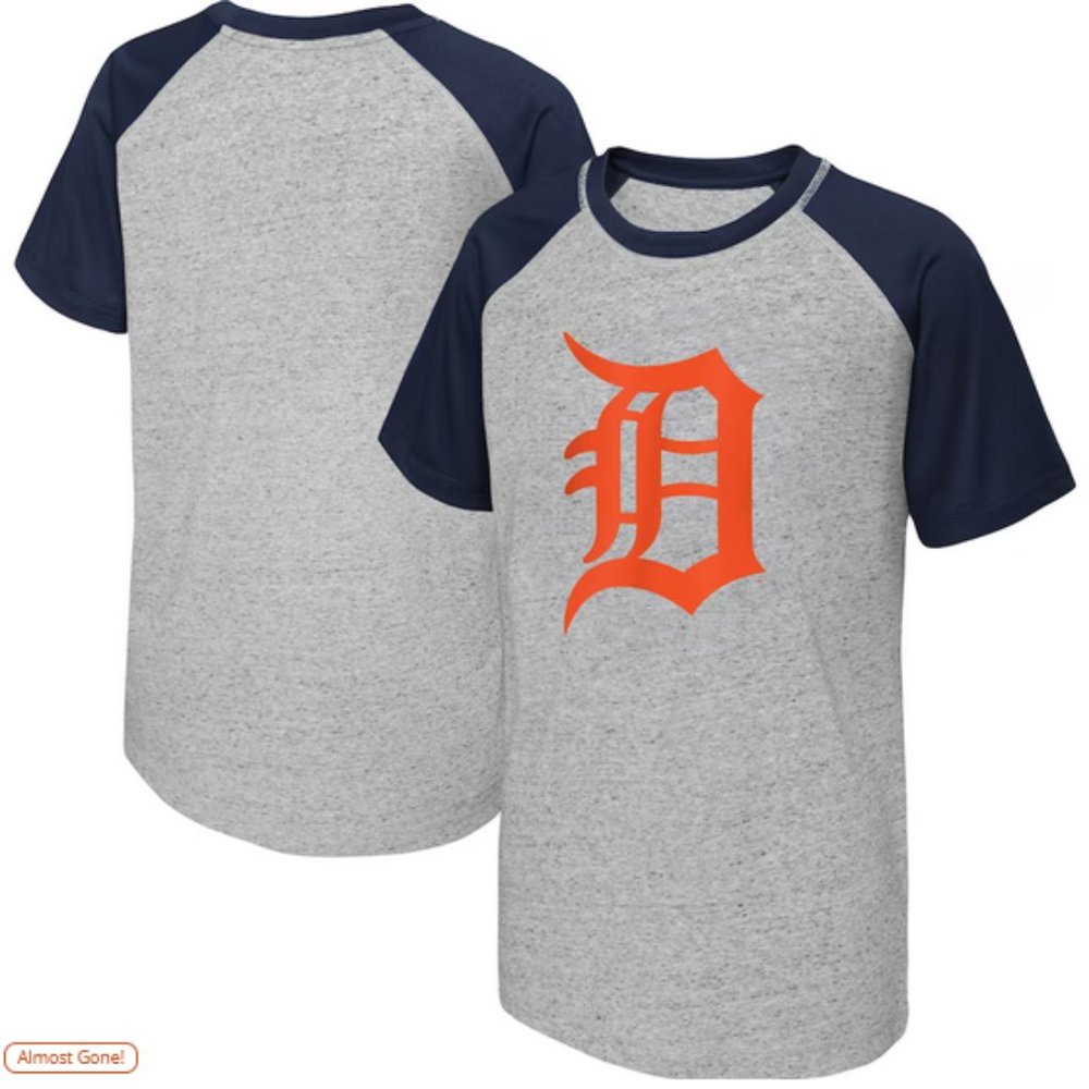 MLB Detroit Tigers Boys' Raglan T-Shirt - XL 16/18